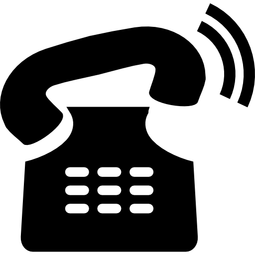 oude telefoon rinkelt  icoon
