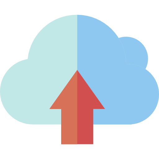 computing cloud Basic Straight Flat icon