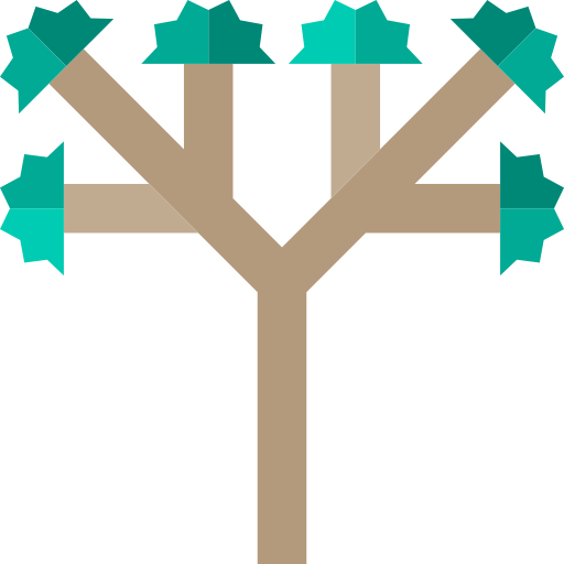 Árbol de joshua Basic Straight Flat icono