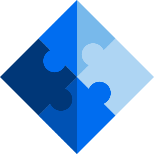 puzzle Basic Straight Flat ikona