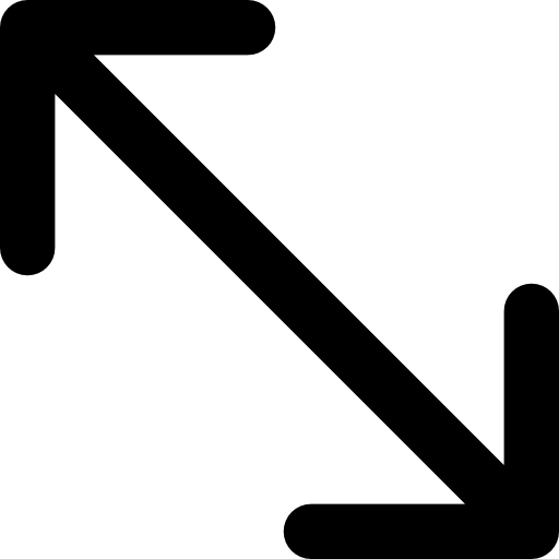Resize Basic Rounded Lineal icon
