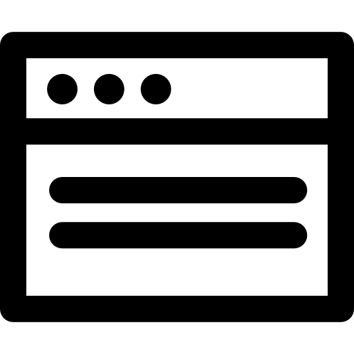 Browser Basic Rounded Lineal icon
