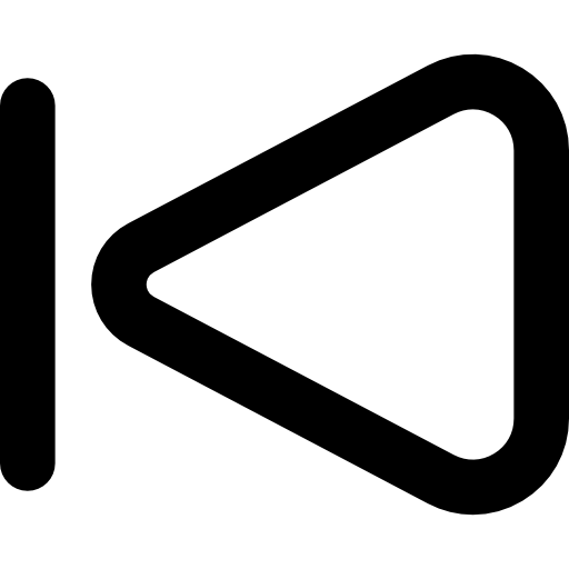 atrás Basic Rounded Lineal icono