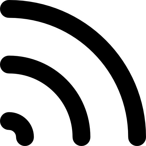 wi-fi Basic Rounded Lineal ikona