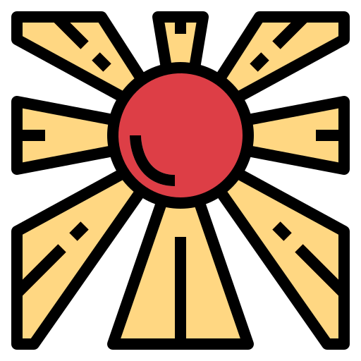 słońce Smalllikeart Lineal Color ikona
