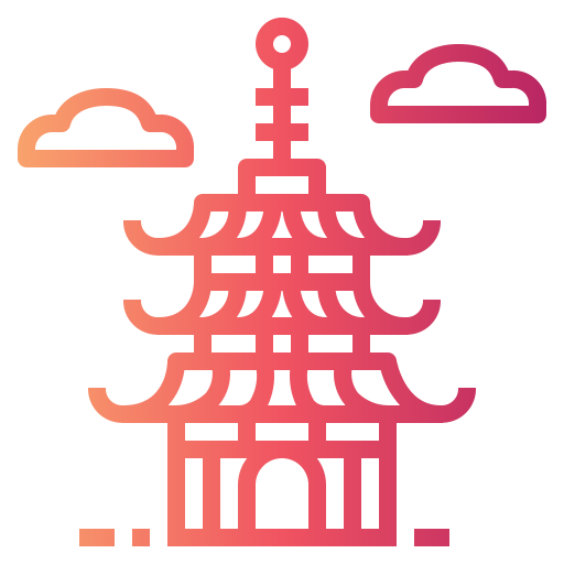pagoda Smalllikeart Gradient icono