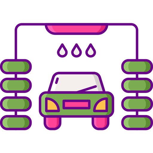 lavado de autos Flaticons Lineal Color icono