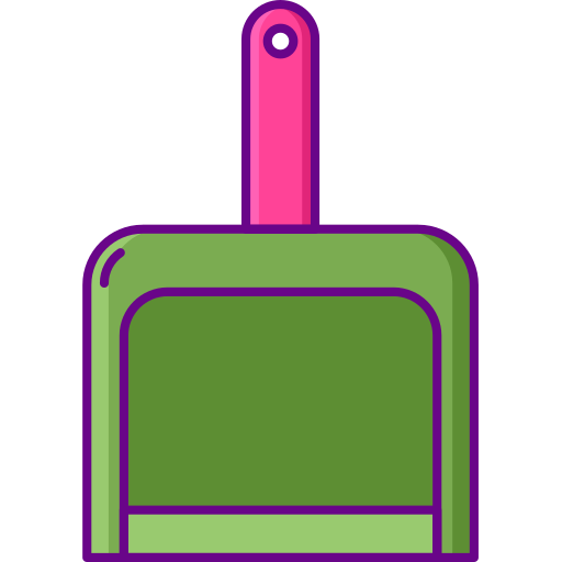 Dustpan Flaticons Lineal Color icon