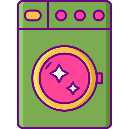 wasmachine Flaticons Lineal Color icoon