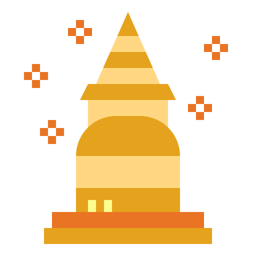 Pagoda Smalllikeart Flat icon