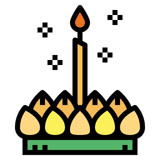 loy krathong Smalllikeart Lineal Color icon