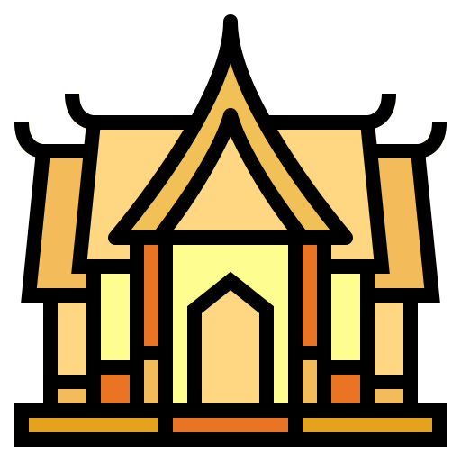 Świątynia Smalllikeart Lineal Color ikona