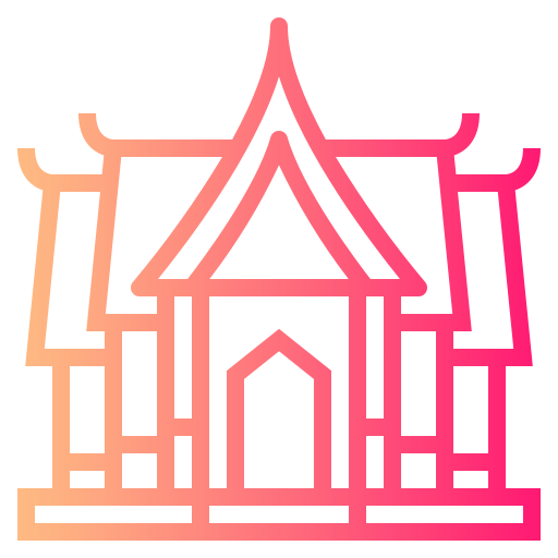 Świątynia Smalllikeart Gradient ikona