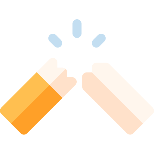 Cigarrillo Basic Rounded Flat icono
