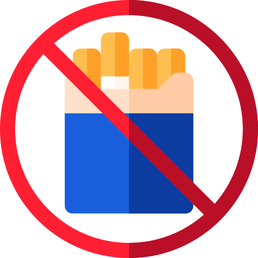 vietato fumare Basic Rounded Flat icona