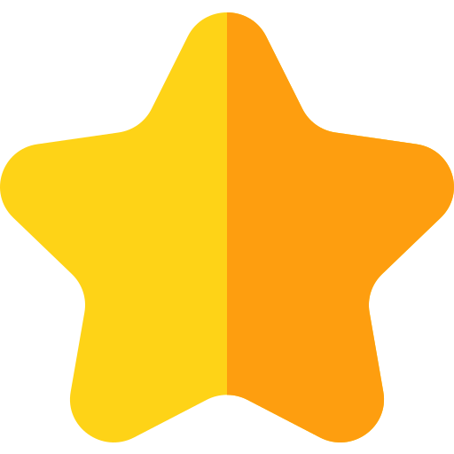 Звезда Basic Rounded Flat иконка
