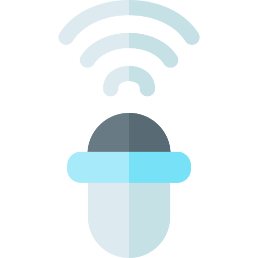 Micrófono Basic Rounded Flat icono