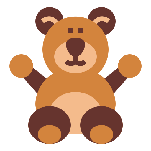 Teddy bear Smalllikeart Flat icon
