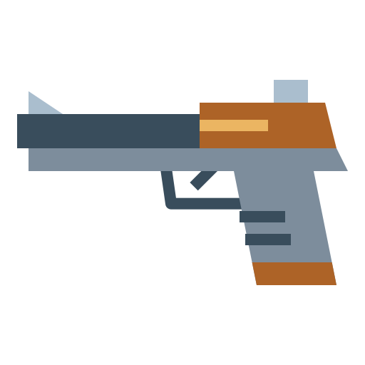 Pistola Smalllikeart Flat icono