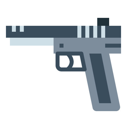 pistool Smalllikeart Flat icoon
