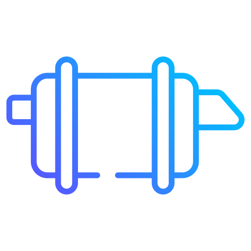 tuyau d'échappement Generic gradient outline Icône
