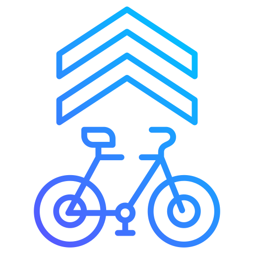 carril de bicicletas Generic gradient outline icono