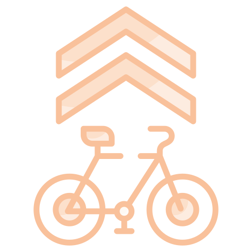 droga rowerowa Generic color lineal-color ikona