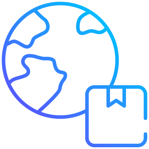 wysyłka globalna Generic gradient outline ikona