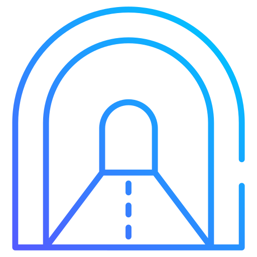 túnel Generic gradient outline icono
