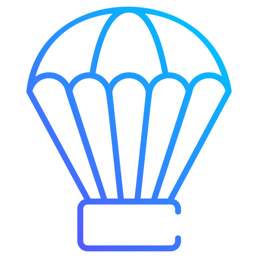 Parachute Generic gradient outline icon