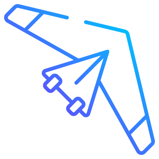 deltaplane Generic gradient outline Icône
