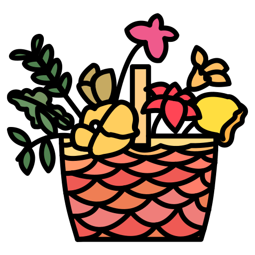 cesta de flores Generic color lineal-color Ícone