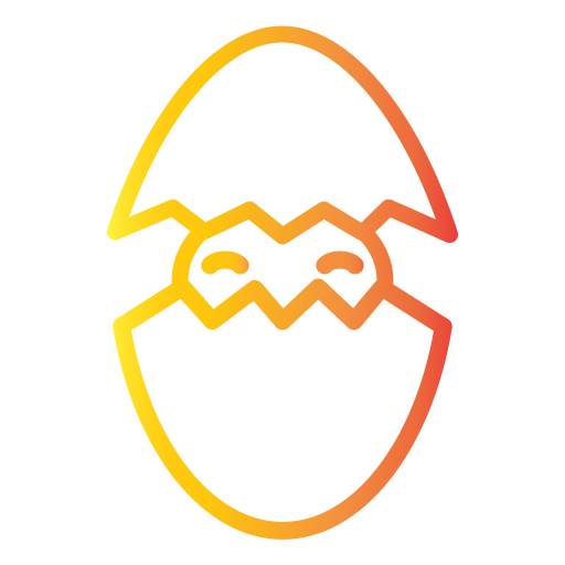 Пасхальное яйцо Generic gradient outline иконка
