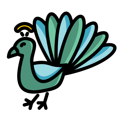 pavo real Generic color lineal-color icono