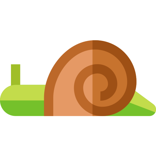 Snail Basic Straight Flat icon