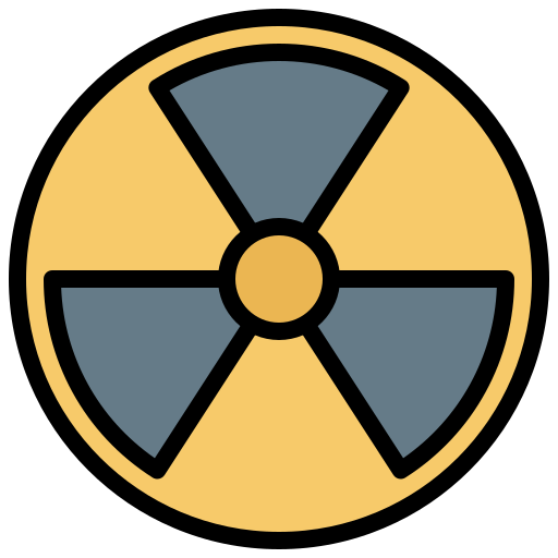 nucleair Surang Lineal Color icoon