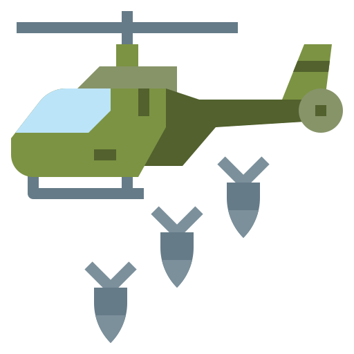helikopter Surang Flat icoon