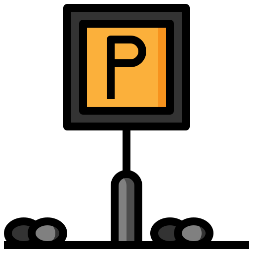 parking Surang Lineal Color ikona