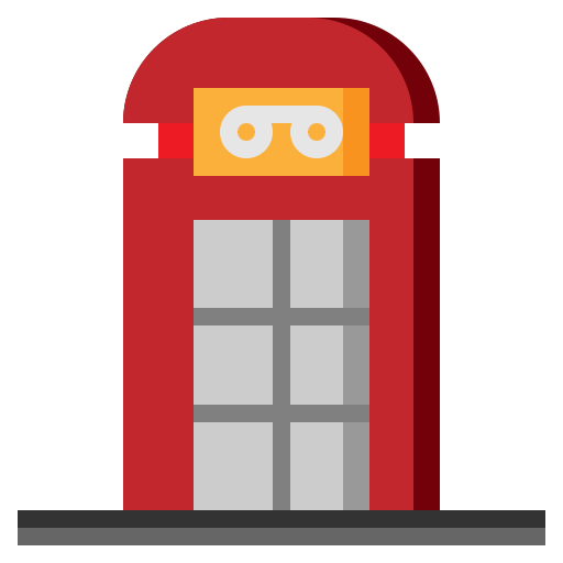 公衆電話ボックス Surang Flat icon