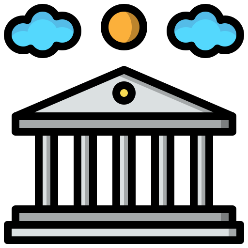Parthenon Surang Lineal Color icon
