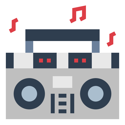 Boombox Smalllikeart Flat icono