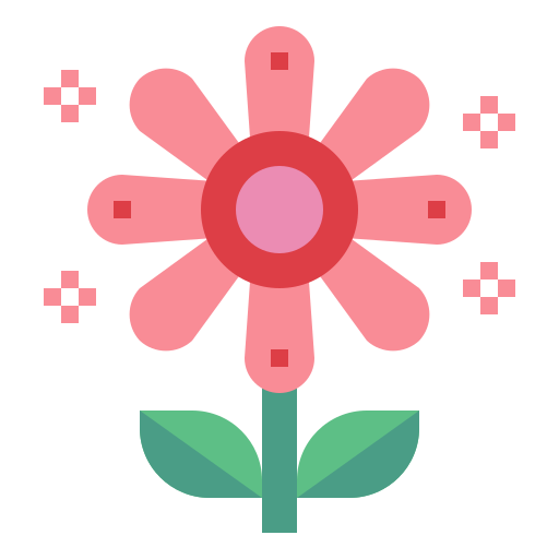 kwiat Smalllikeart Flat ikona