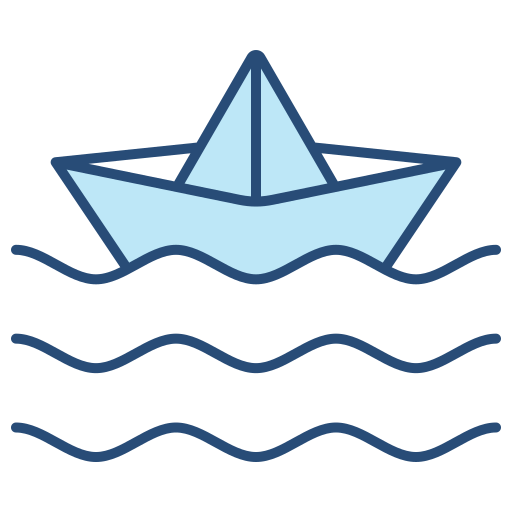 紙の船 Generic color lineal-color icon