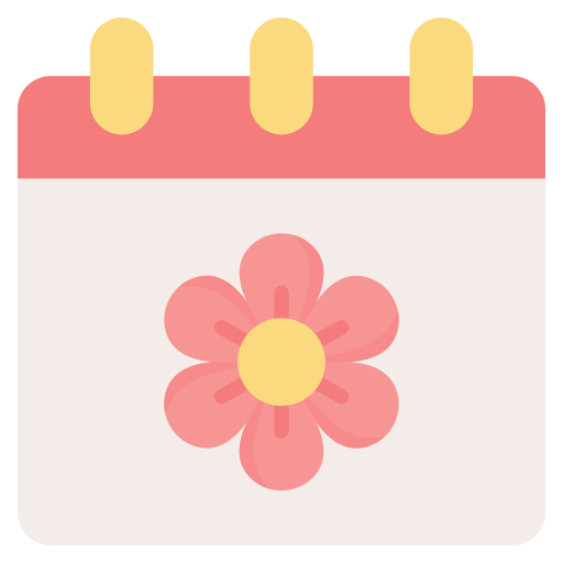 lente kalender Generic color fill icoon