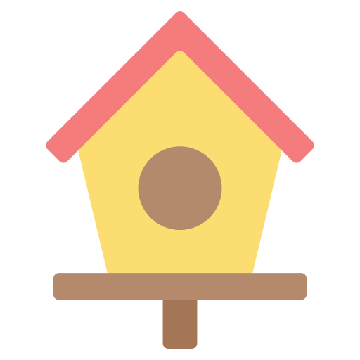 鳥の家 Generic color fill icon