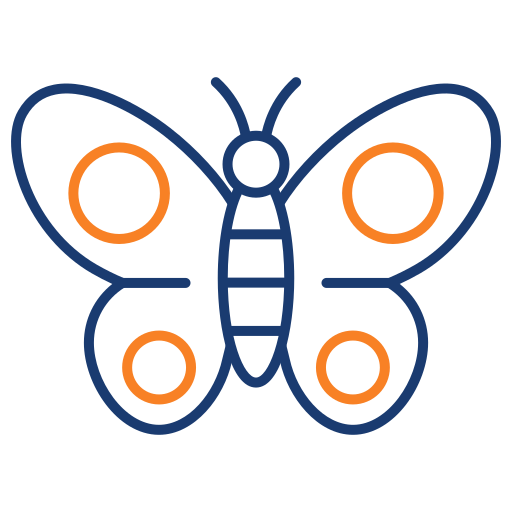 Бабочка Generic color outline иконка