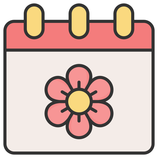 Весенний календарь Generic color lineal-color иконка