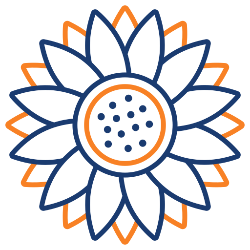 Sunflower Generic color outline icon