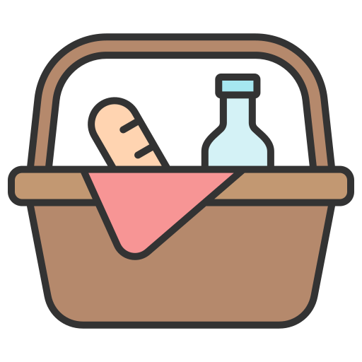 picknickkorb Generic color lineal-color icon