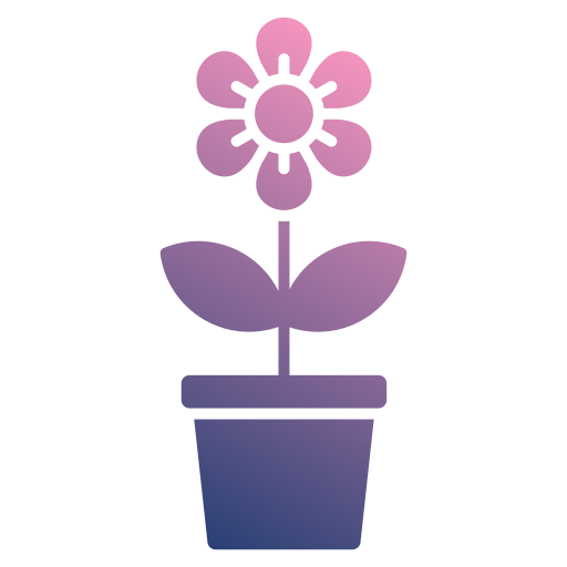 Flower pot Generic gradient fill icon